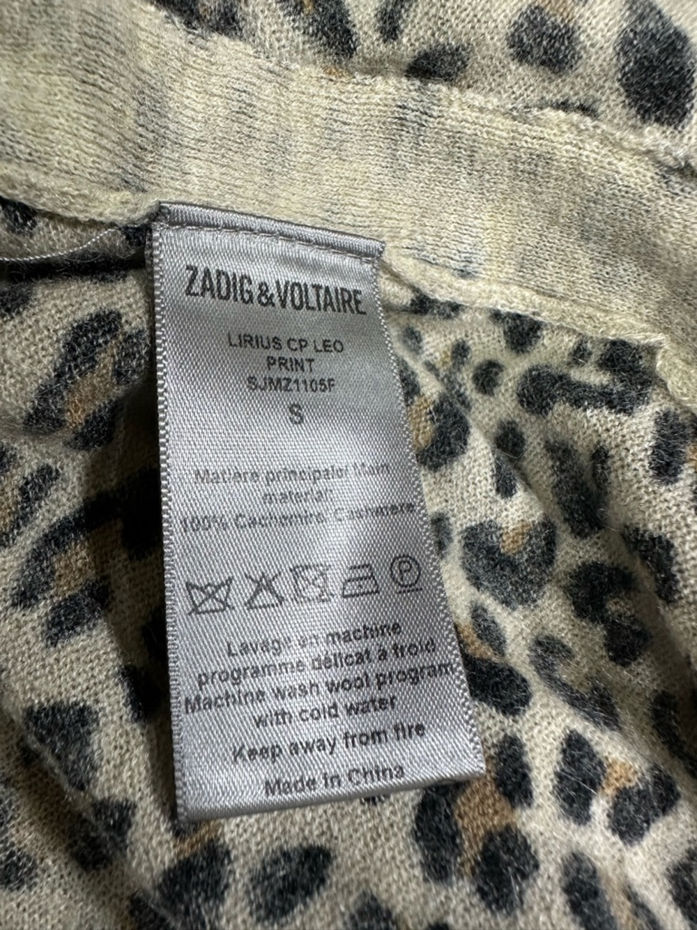 ZADIG&VOLTAIRE 
Lirius Cashmere Leopard-Print Sweater - Picture 6 of 13